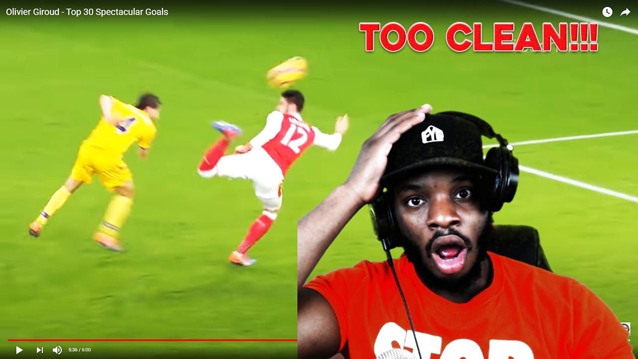 OLIVIER GIROUD - TOP 30 SPECTACULAR GOALS REACTION!!