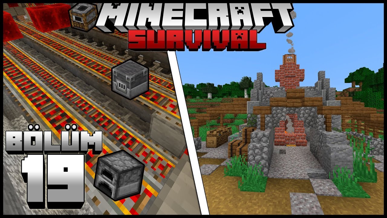 3 ÇEŞİT FIRIN TEK SİSTEM! OTOMATİK FIRIN SİSTEMİ!┇Minecraft Survival ▹Bölüm 19