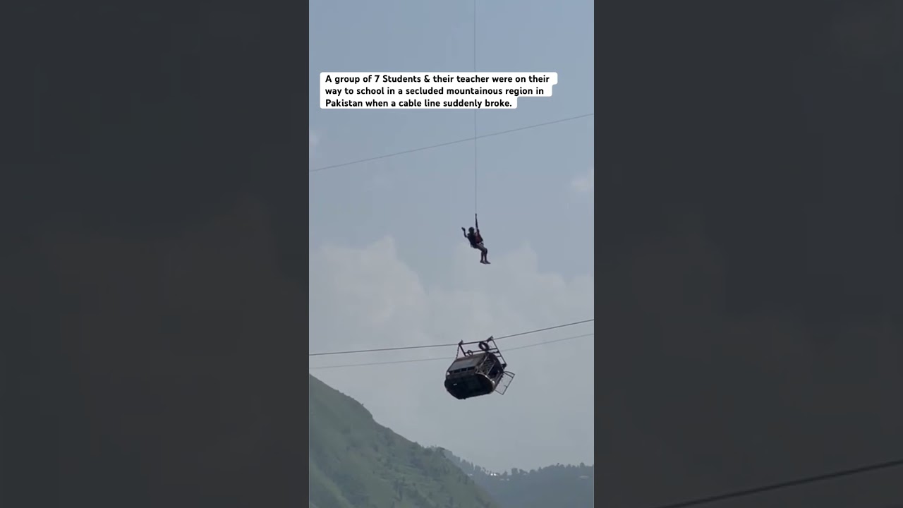 Heroic Rescue: 8 Lives Saved from Dangling Cable Car!