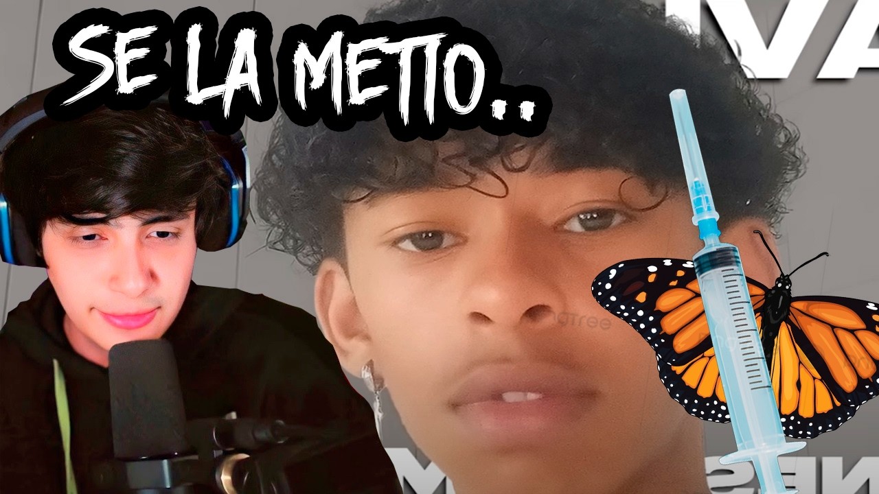 se inyectó una mariposa triturada 💀