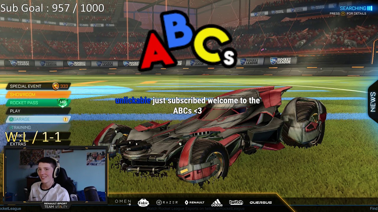 Renault Vitality Scrub Killa - Grinding for Rank 1 2v2! STREAM SETTINGS ARE FIXED MY STREAM LOOKS CL