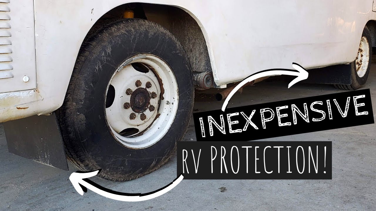 PROTECT YOUR RV FOR UNDER $40! Cheap, Easy DIY Mudflaps on RV, Bus, Camper, Car, or Truck