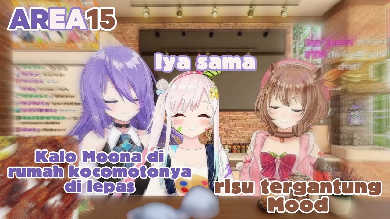 Moona yg gak sengaja pegang Kocomotonya Risu [Moona / Iofi / Risu]