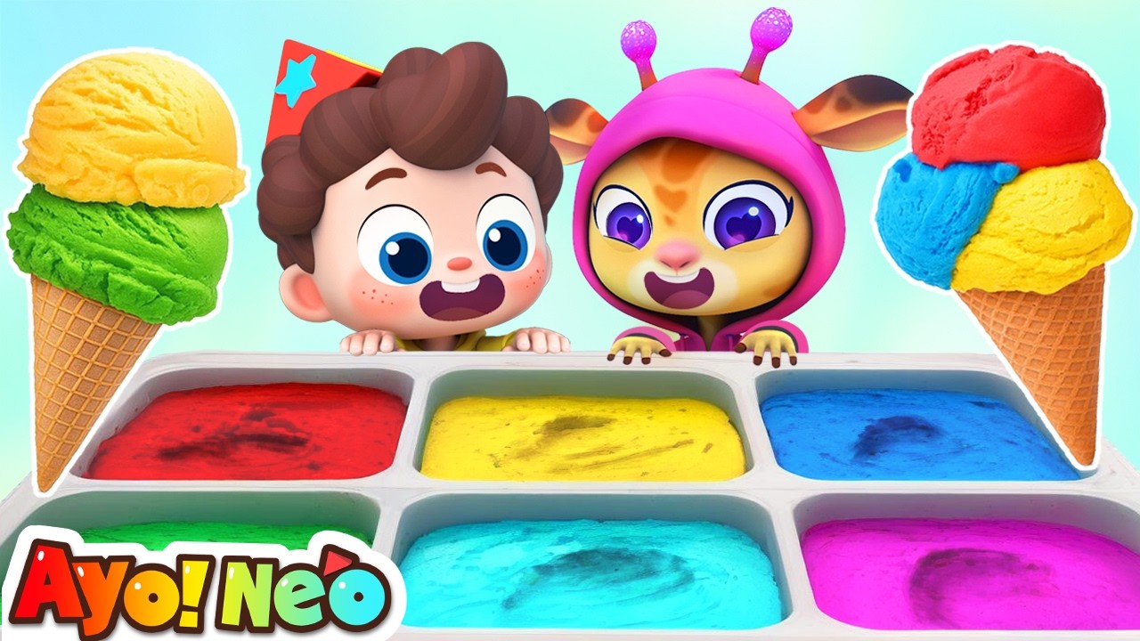 Gali Buah Warna-warni Jadi Es Krim🍧| Lagu Es Krim | Lagu Anak | Ayo! Neo | Yes! Neo Bahasa Indonesia