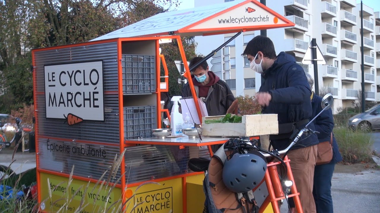 Le Cyclomarché, épicerie ambulante