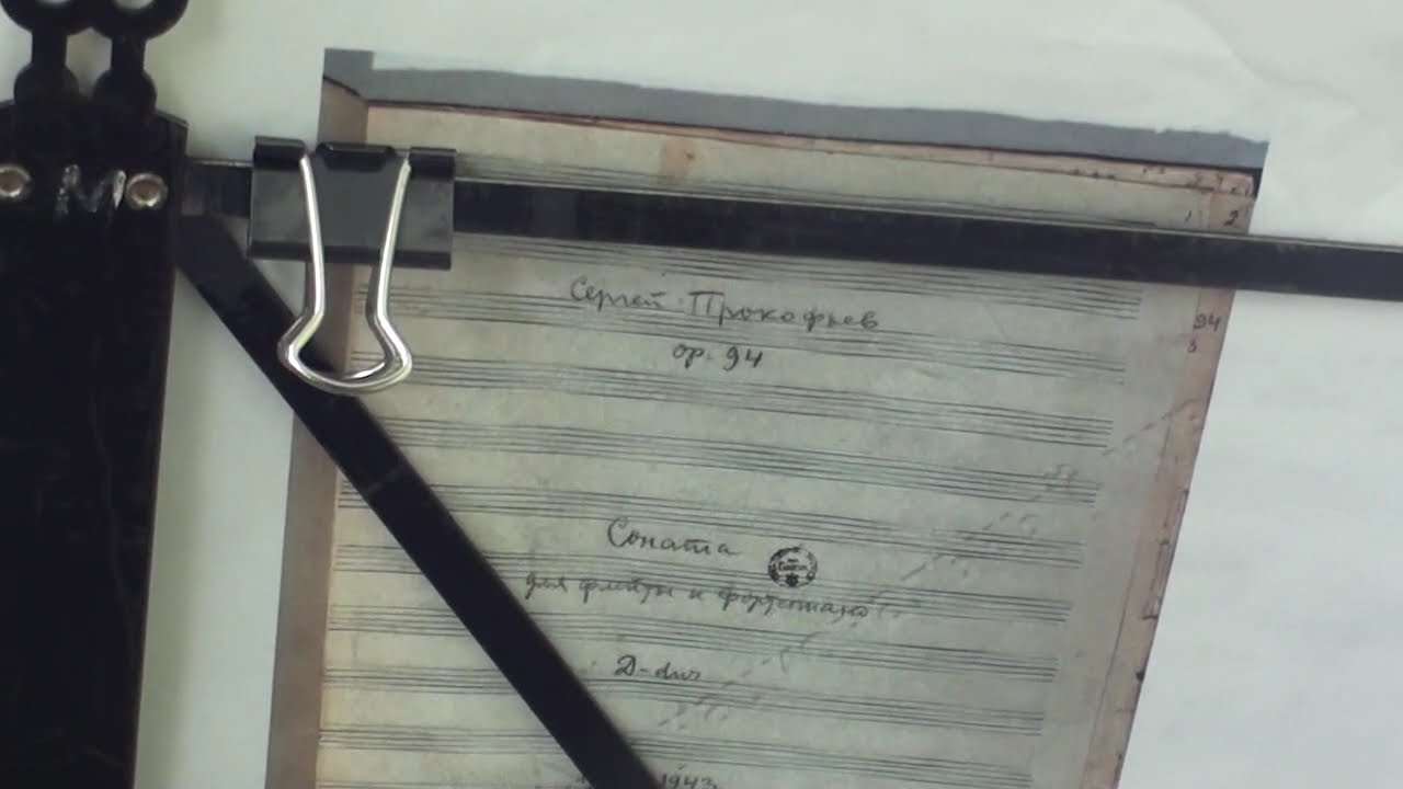 Feb 12 '26 Prokofiev's manuscript: Flute Sonata 3rd Mov. #16 プロコフィエフ直筆原稿: フルート・ソナタ 第3楽章/ Takahashi