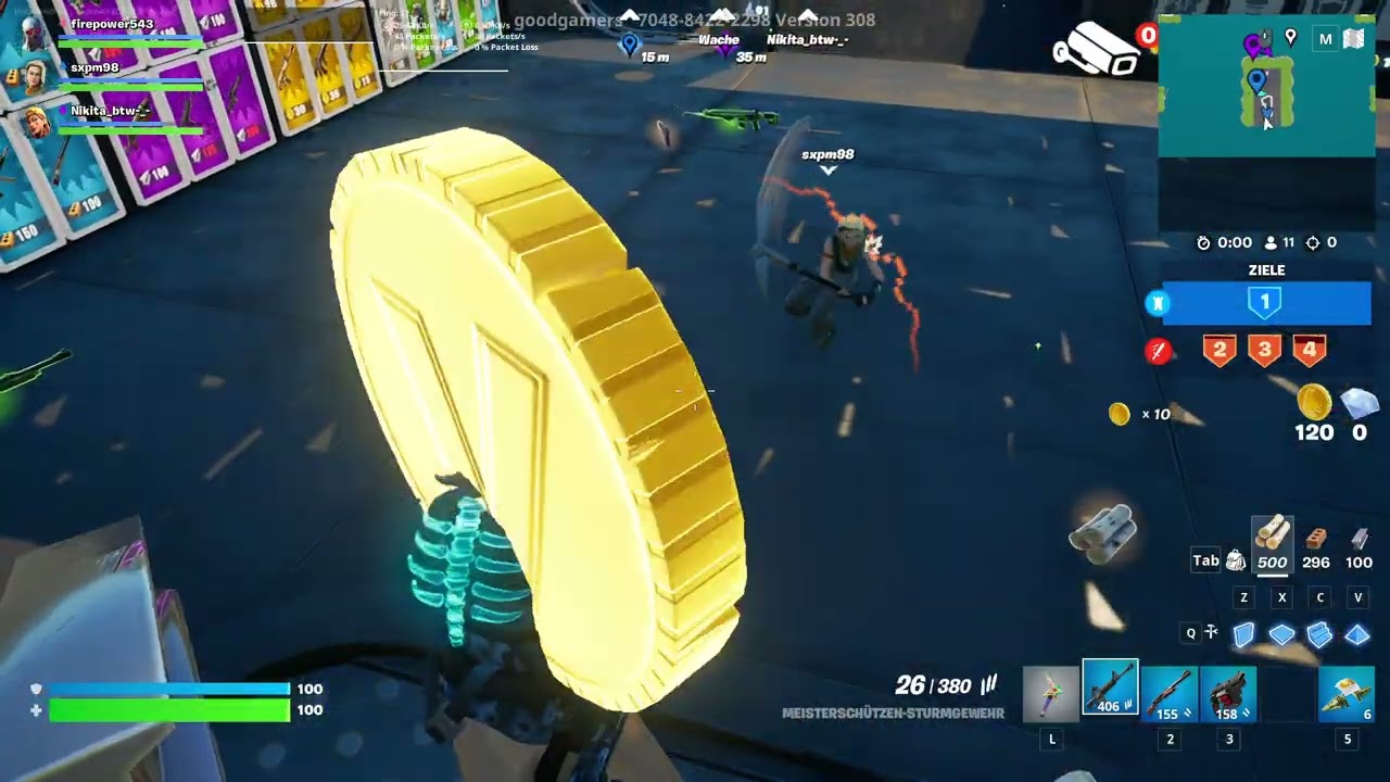Fortnite Bedwars Gameplay PC