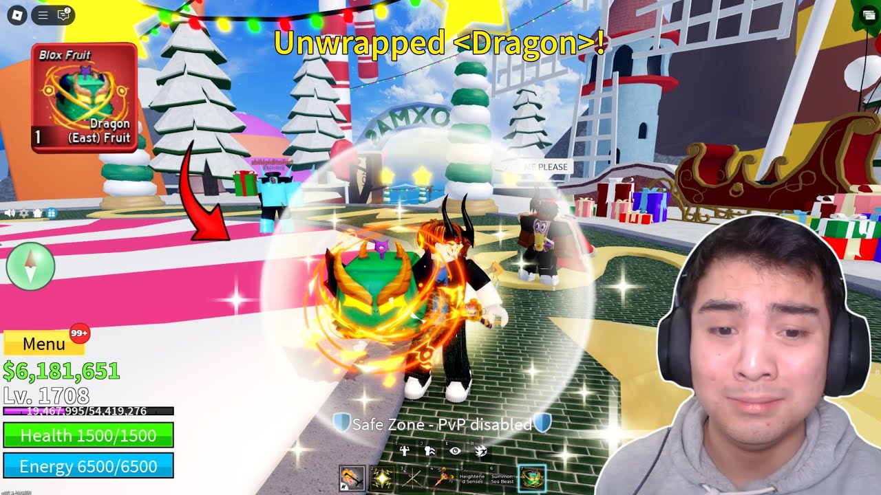 MY LUCKIEST CHRISTMAS UPDATE DAY EVER IN BLOX FRUITS..! 🎁