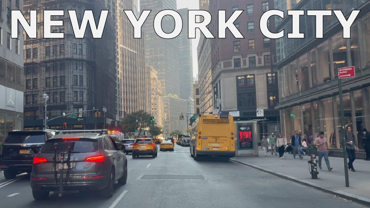 New York City |  Driving in Broadway, Manhattan, NYC | 4K 60fps |