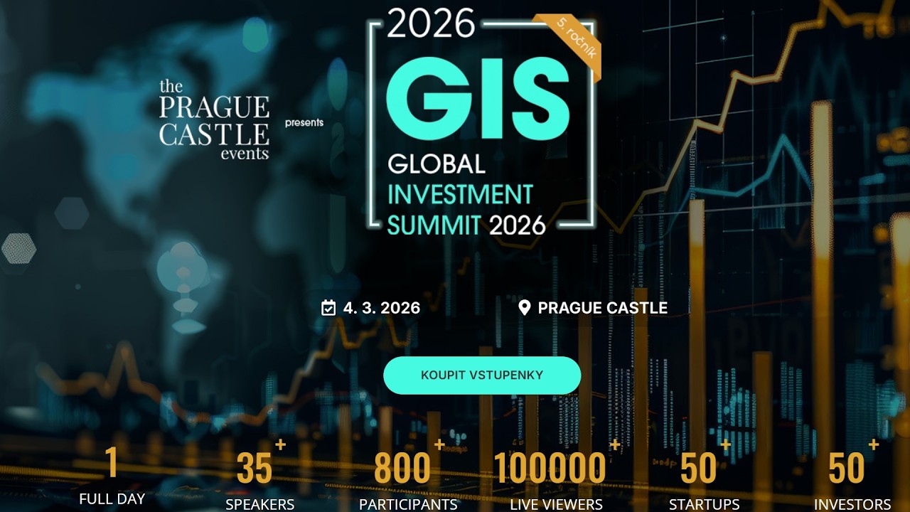 Global Investment Summit 2026: Praha se opět stane centrem světových investic