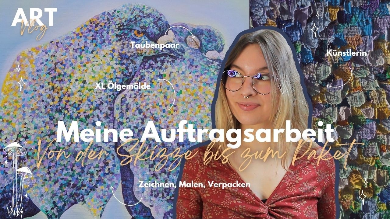 Meine 1. AUFTRAGSARBEIT in 2026 | Der komplette Prozess von der SKIZZE zum fertigen BILD || ART VLOG