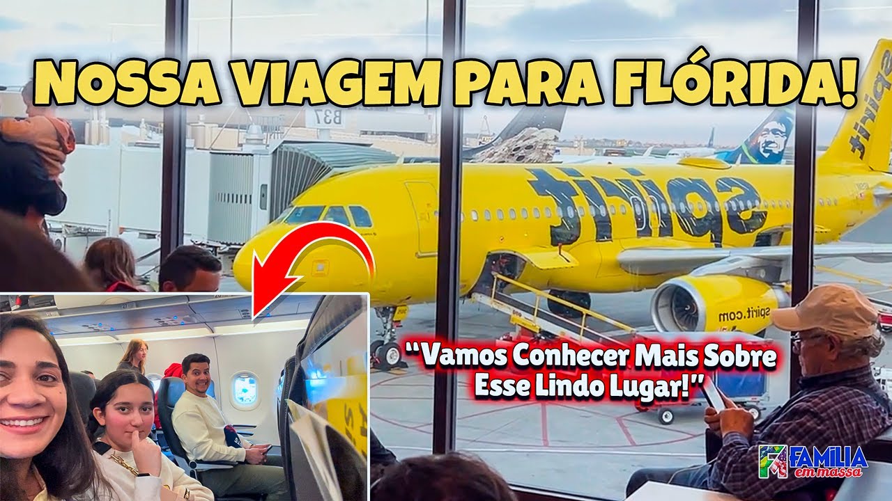 NOSSA VIAGEM PARA FLÓRIDA 😁 ! Família em Massa E Amigos Na Disney