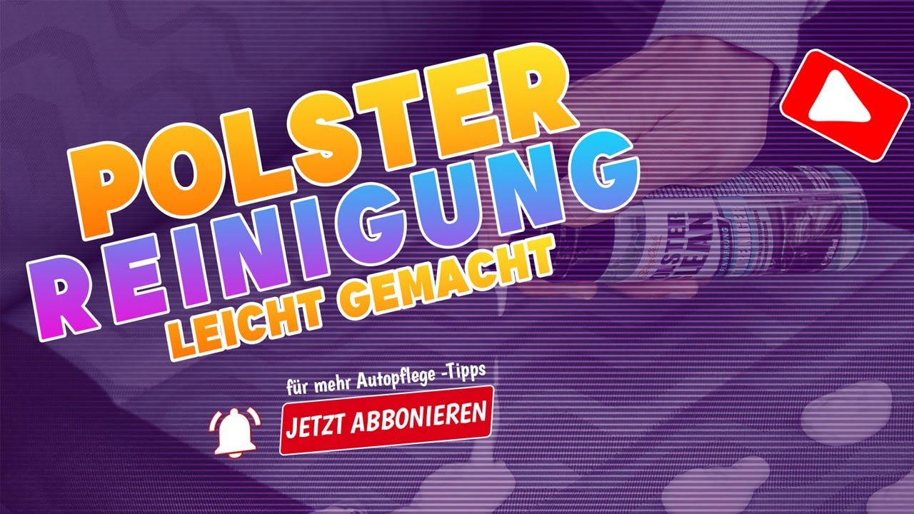 Flecken aus Autositzen entfernen! Einfache Methode.