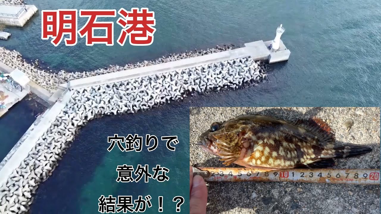 [穴釣り]明石港　低水温での穴釣り、しかし中に良型は居る