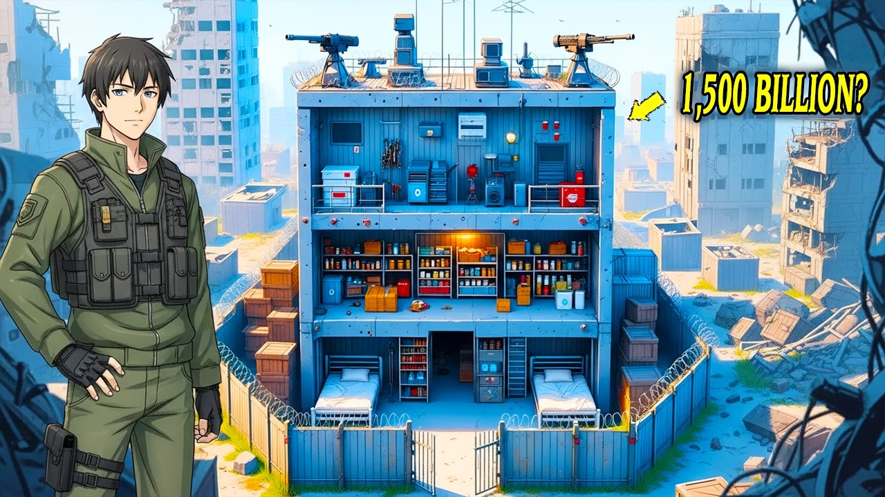 Apocalypse Survivor Spends 1,500 BILLION Building Earth's Safest Fortress! - Manhwa Recap