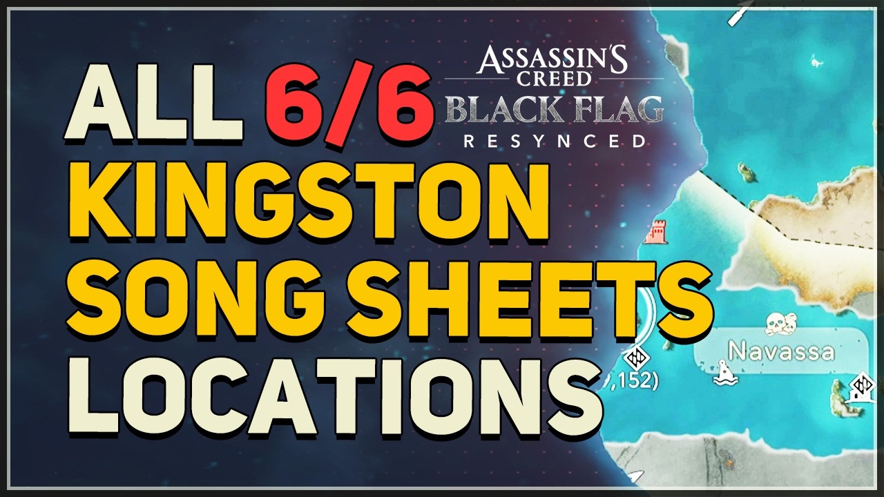 All Kingston Song Sheets Shanty Locations Assassin's Creed Black Flag Resynced