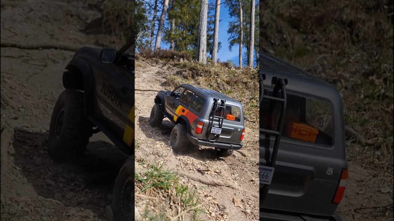 FMS FCX10 Toyota LC80 #fms #wental #LC80 #Toyota #rc #Scale #landcruiser #rcgirl #fcx10 #crawler