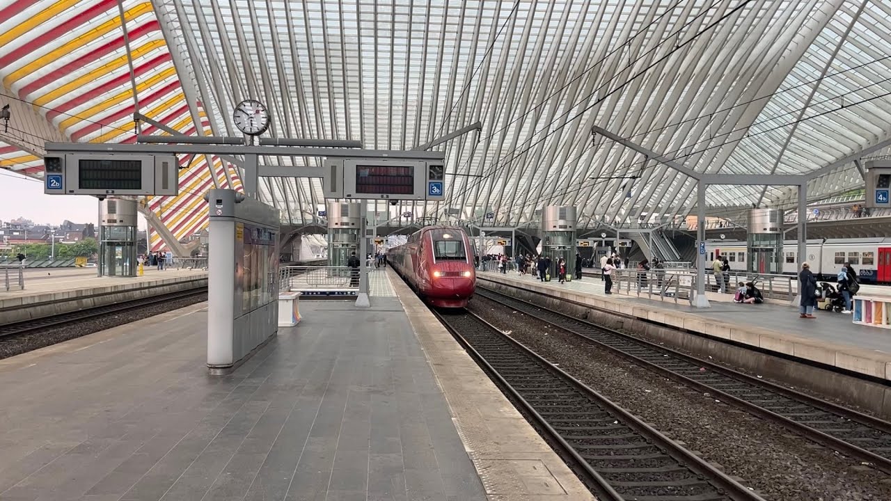 Zugverkehr in Liege, mit Europa ICE/Thalys PBKA 05-2025
