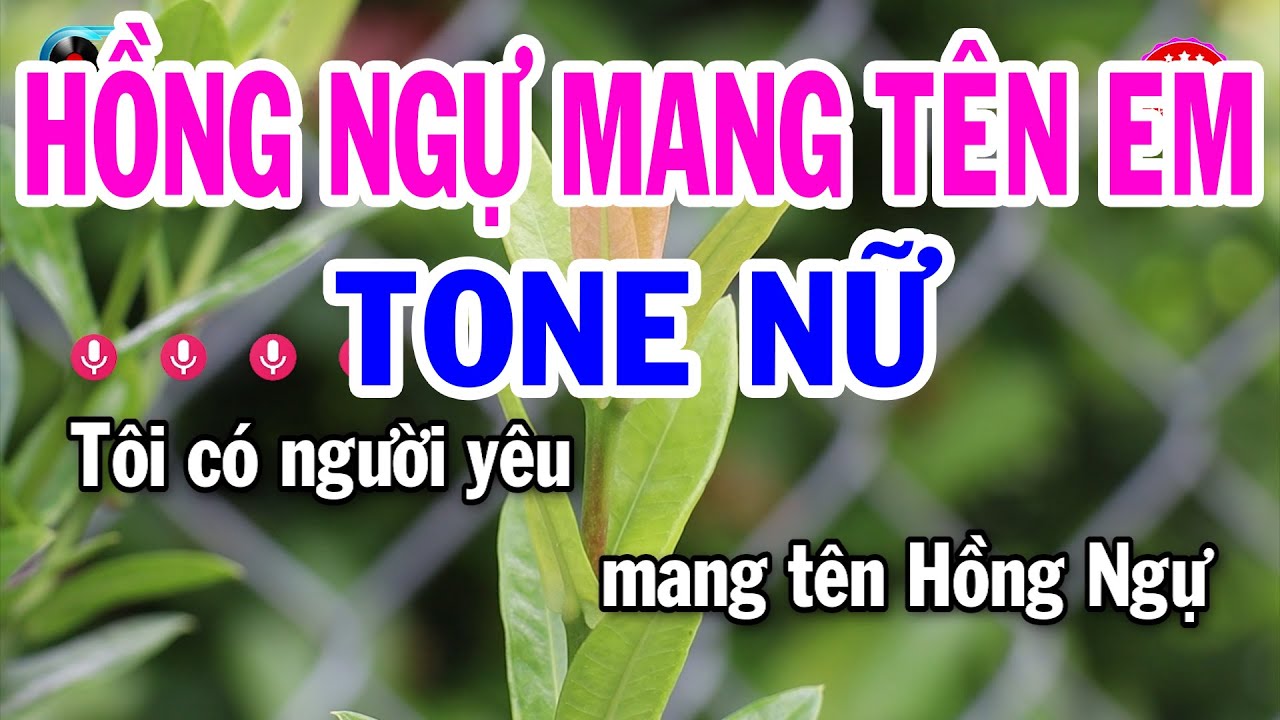 Karaoke Hồng Ngự Mang Tên Em Tone Nữ ( B ) Nhạc Sống Hay | Đại Lý Karaoke