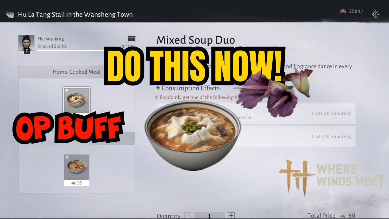 OP food buffs for gathering in where winds meet!