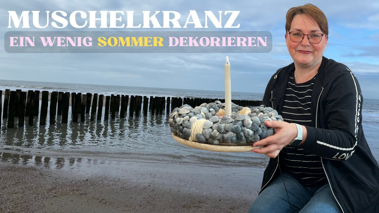 Sommerfeeling Zuhause: DIY Muschelkranz Deko