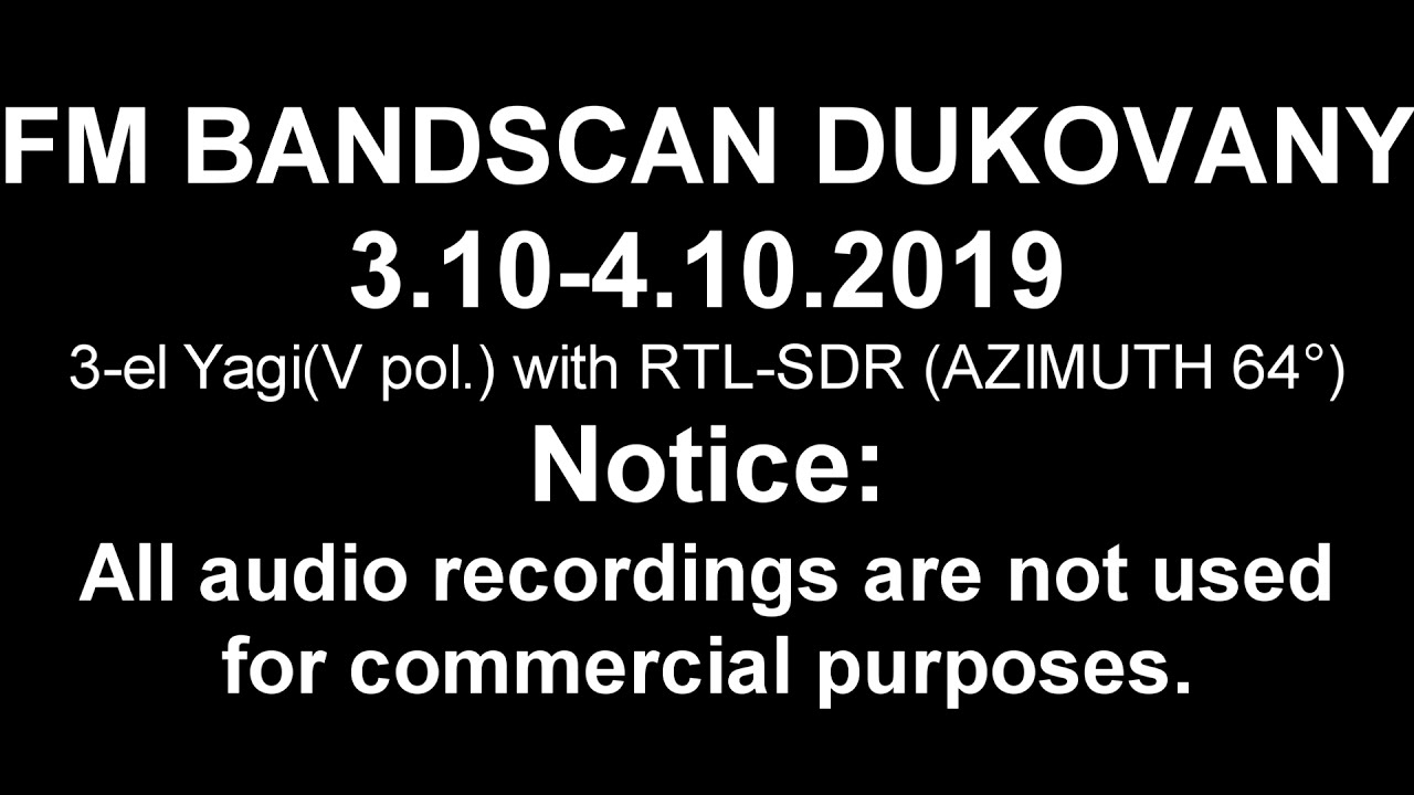 (FM-DX) FM BANDSCAN - Dukovany with 3el yagi (64°) 100+ stations!