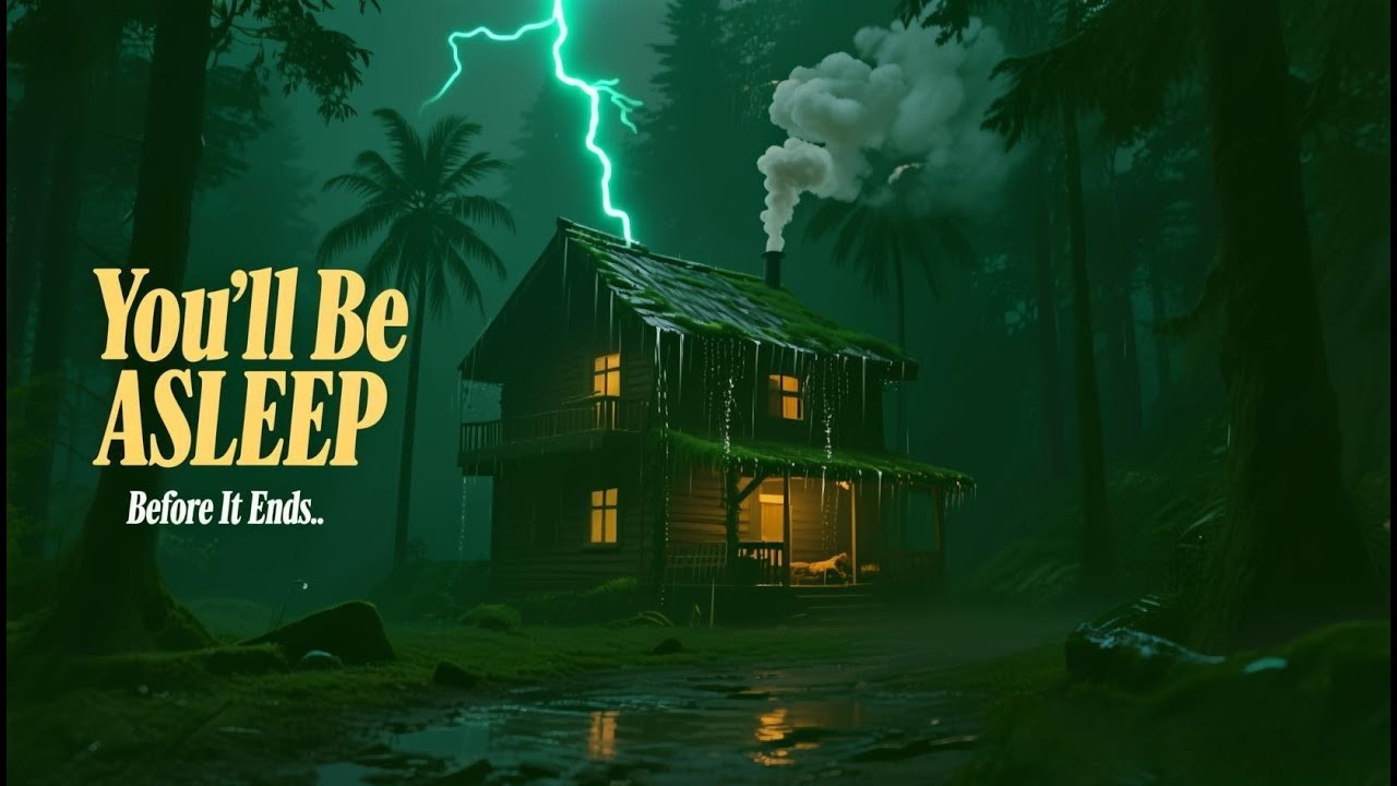 Forest Rainstorm Ambience — Melt Anxiety and Sleep Effortlessly, Rain Sound For Deep Sleep
