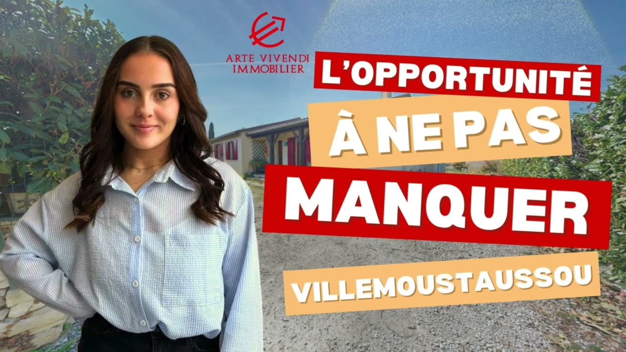 Maison coup de coeur de plain-pied à Villemoustaussou