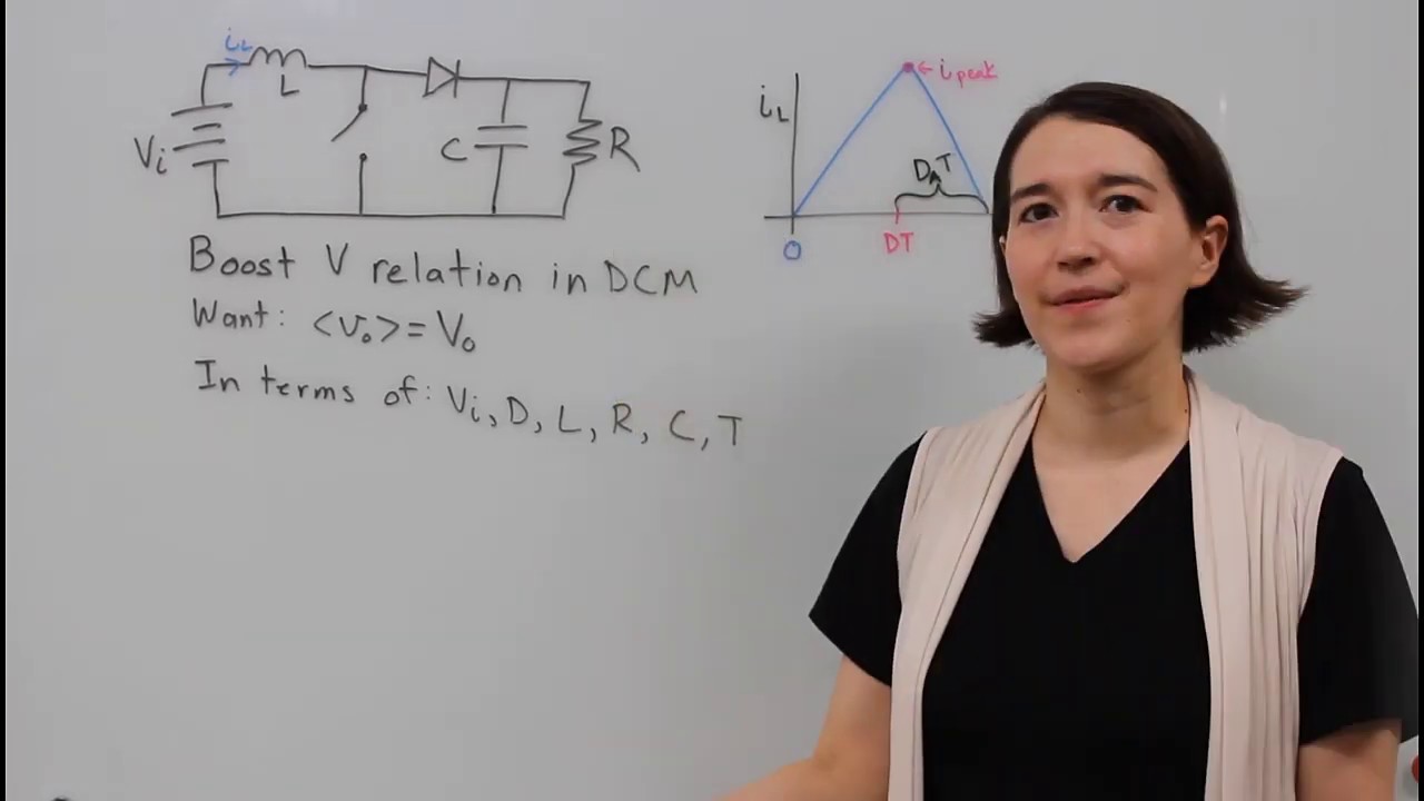Boost Converter Voltage Equation in Discontinuous Conduction Mode (DCM)