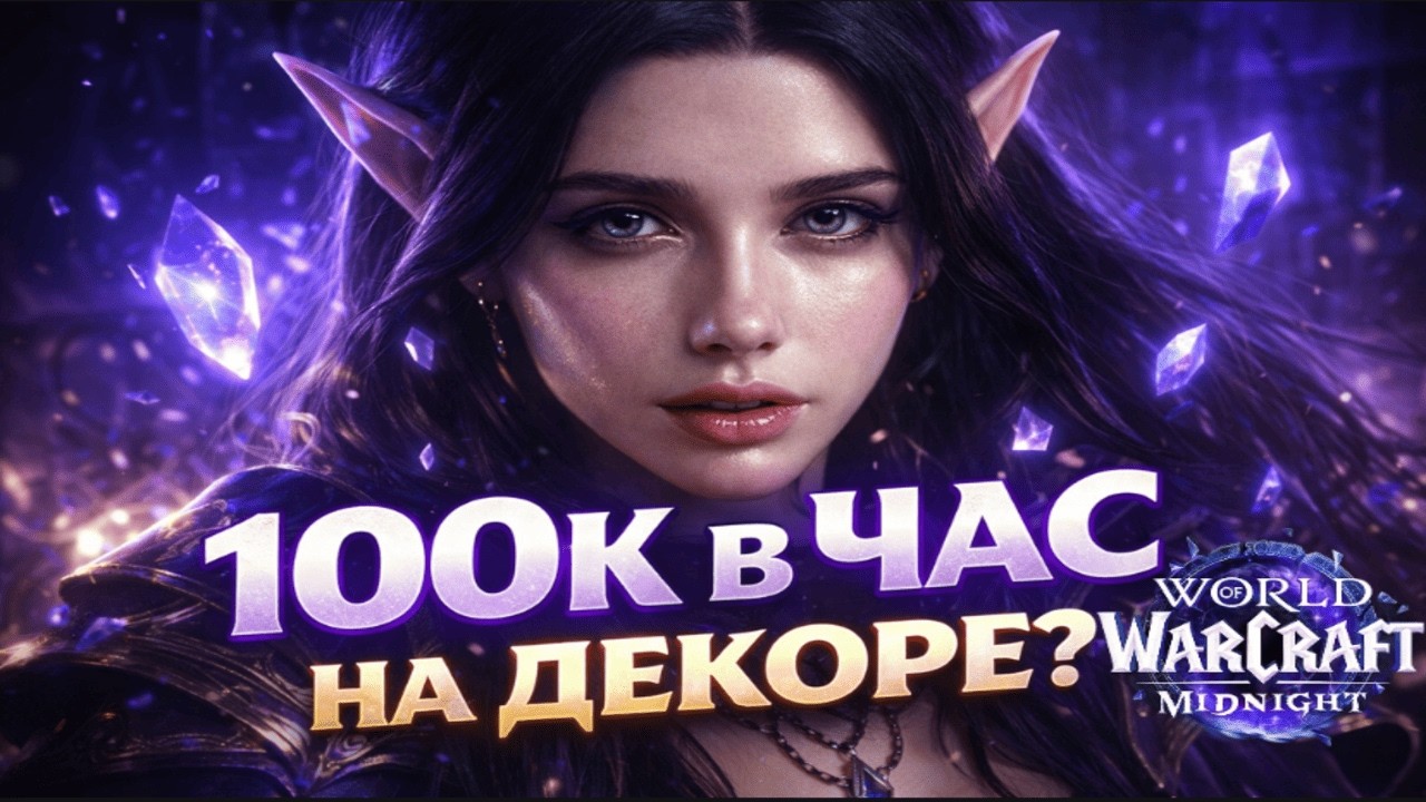 Самый жирный фарм декора в World of Warcraft Midnight — 100k/час без конкуренции