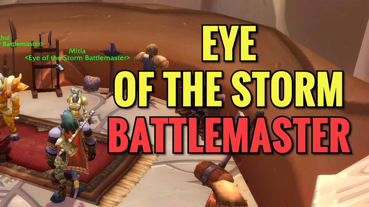 Exodar Eye Of The Storm Battlemaster NPC Location (WoW TBC)