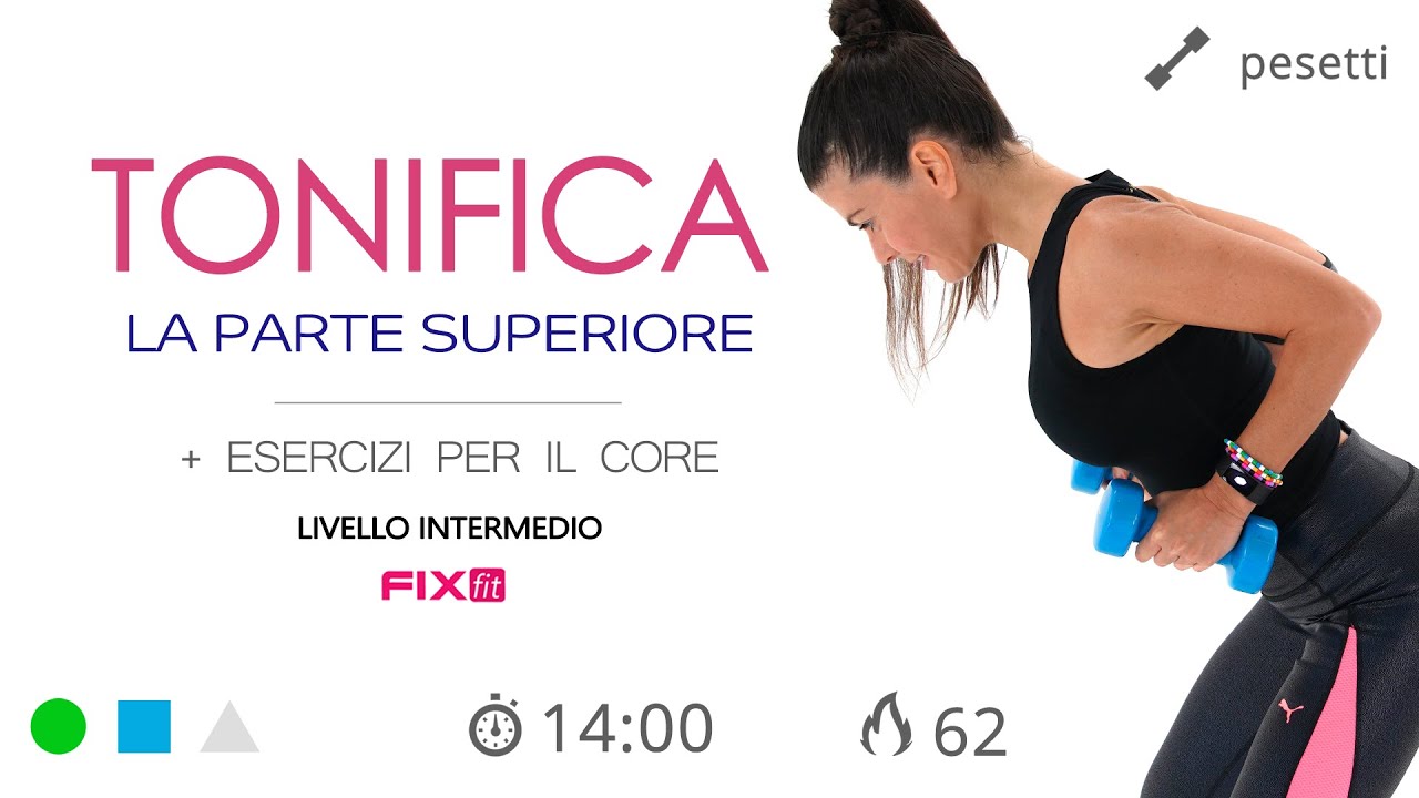 Esercizi Braccia e Core: Allenamento Veloce Con Pesetti