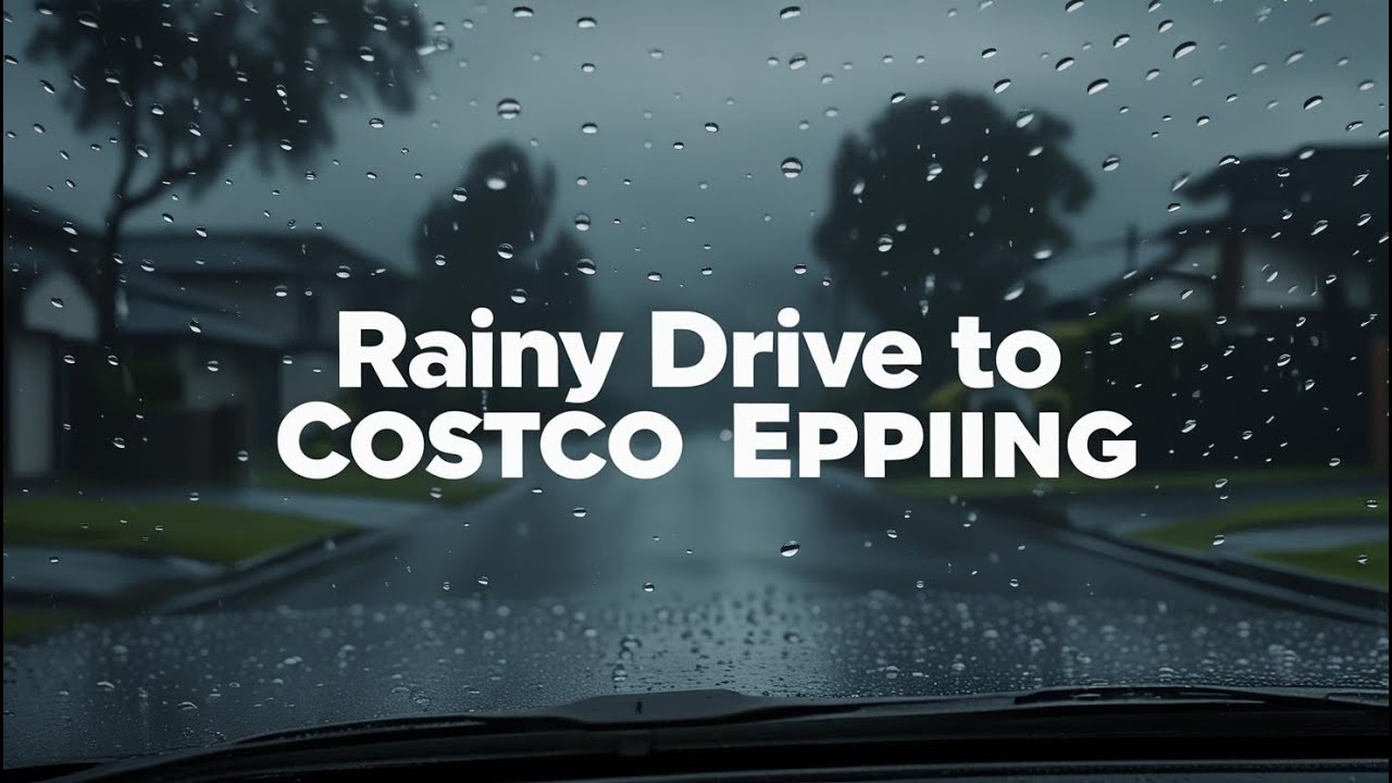 Rainy Suburb Drive to Costco Epping from St Albans | Melbourne Streets #melbournedrive