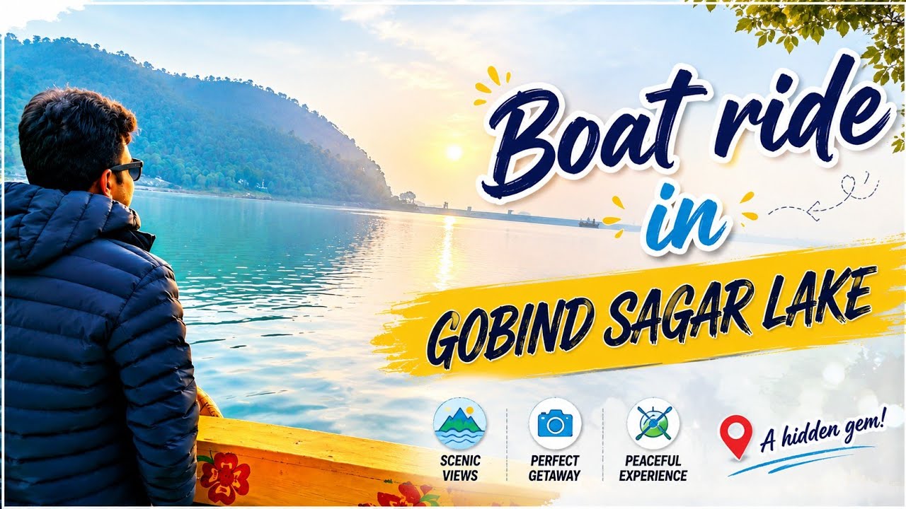 Boat ride in Gobind sagar lake,Bhakra dam !! Nature Lover Raj !!