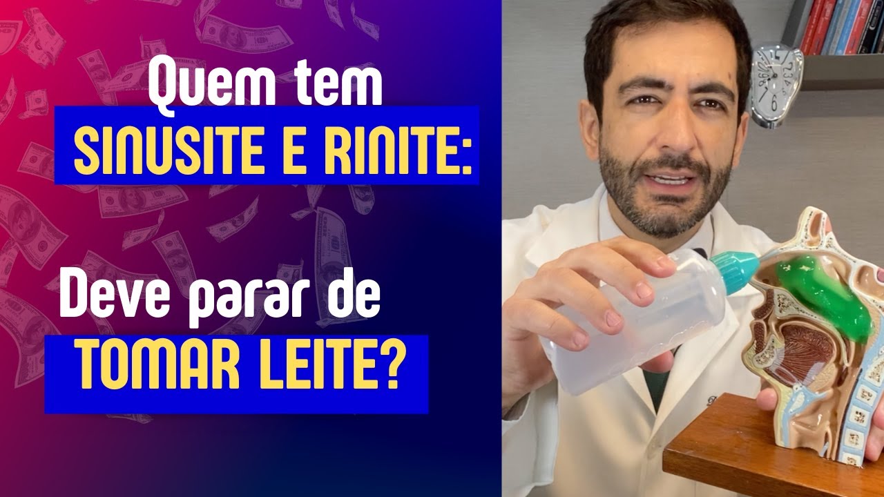 Quem tem rinite e sinusite deve parar de tomar leite para diminuir o muco e catarro? Mito ou verdade