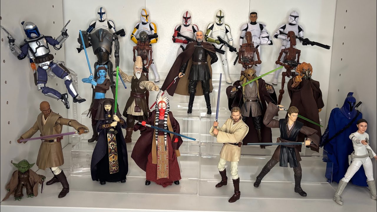 The ULTIMATE Attack of the Clones Black Series Display