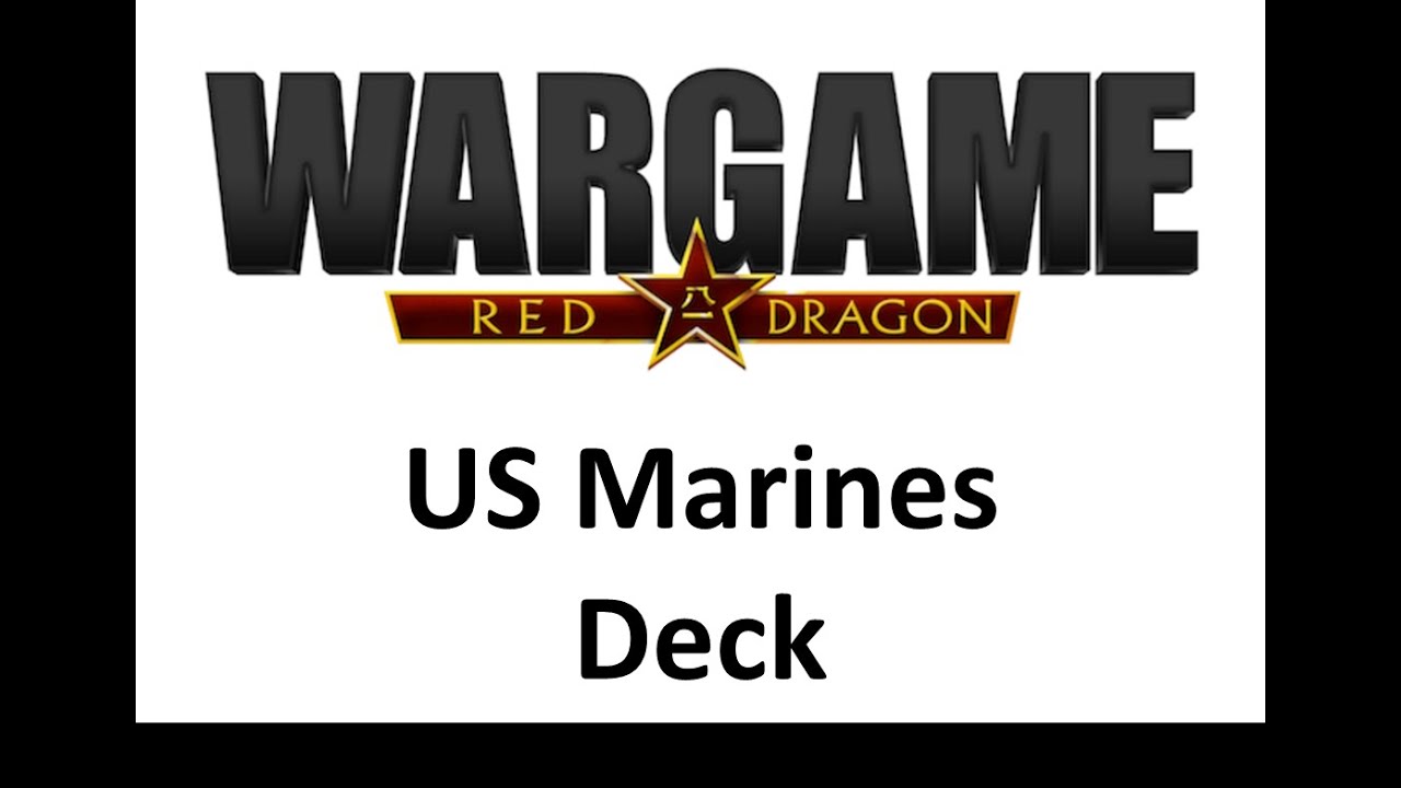 Wargame Red Dragon - US Marines Deck