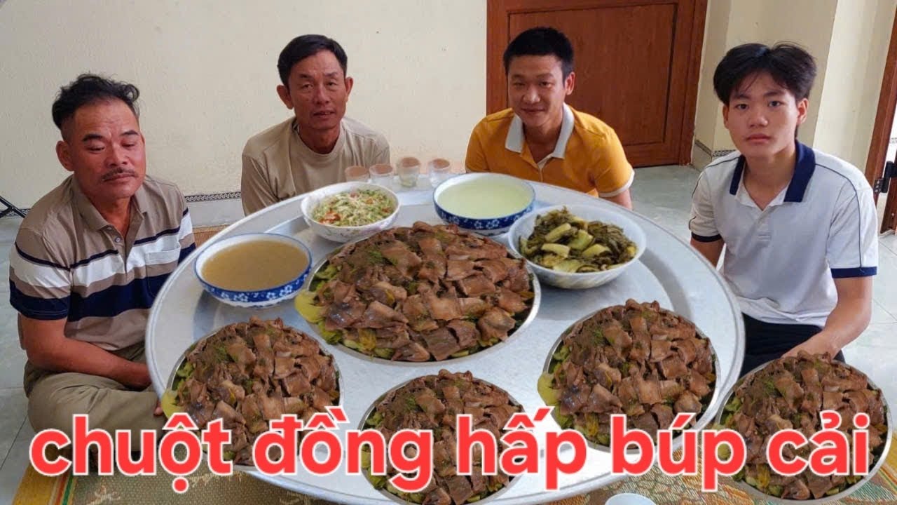 Đầu Bếp Hải.Làm Món Chuột Đồng Hấp Búp Cải.Và Bát Bổi Thần Thánh | Nguyễn Ngọc Biển.