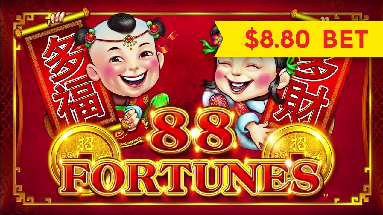 88 Fortunes 3RM Slot - GREAT SESSION & BONUS - $8.80 Max Bet!