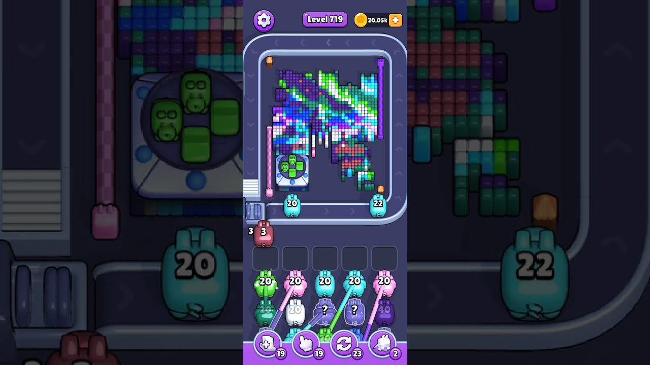Pixel Flow — hard level 719