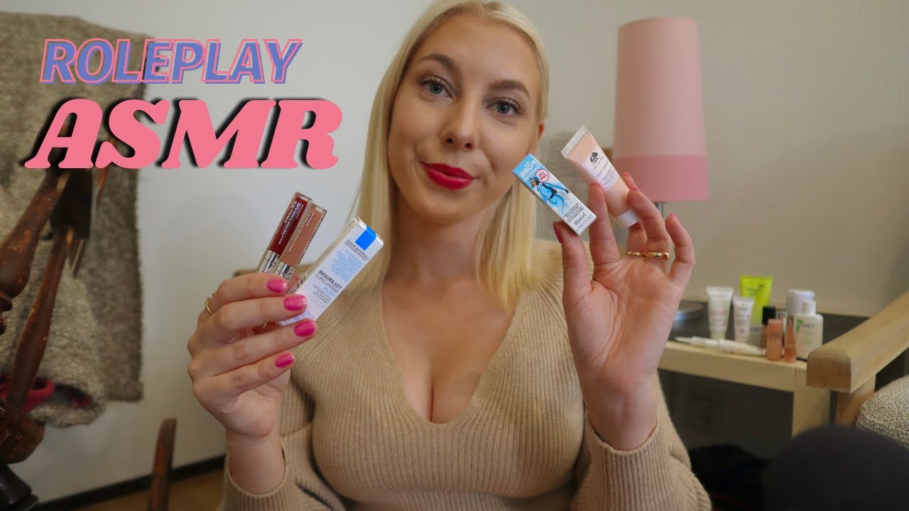 KASVOHOITO JA MEIKKI -ROLEPLAY MUTTA PELKILLÄ MINITUOTTEILLA ✨😉 ASMR SUOMI