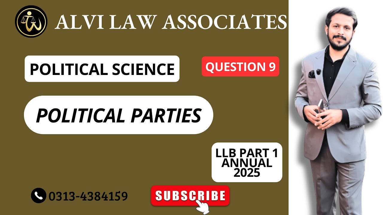 Pol science regular session Question No 9 Political parties.