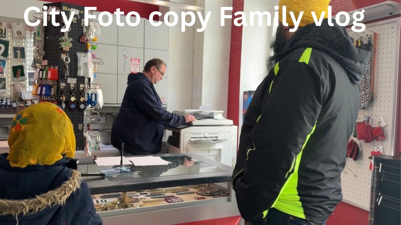 City Foto copy shop and family vlog  