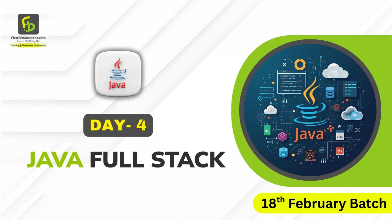 Java Full Stack | Day 4 |18th February Batch | FirstBit Solutions
