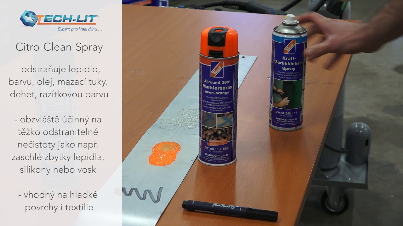 Ultra silný čistič  Citro Clean Spray „Ultra Strong“- TECH-LIT