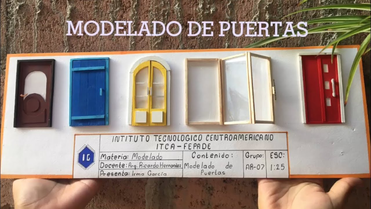 HACIENDO PUERTAS PARA MAQUETAS - MODELADO