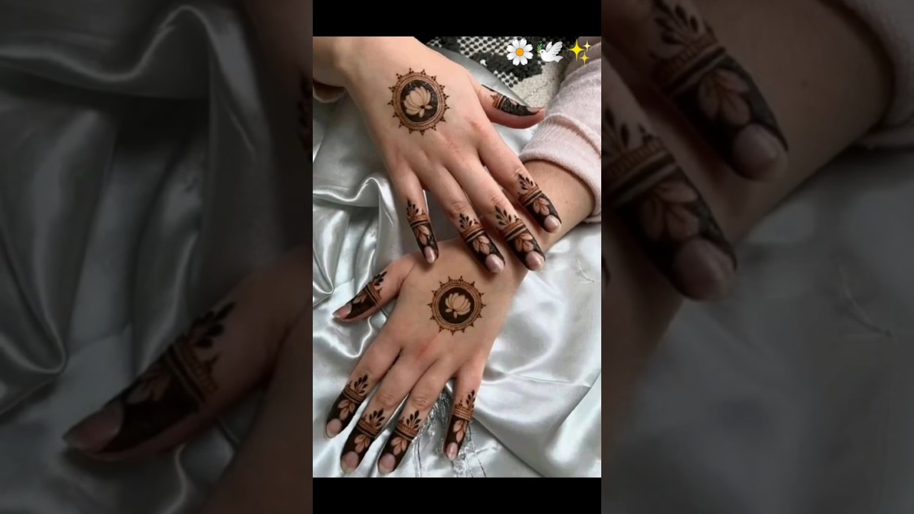 simple ❤️ mehendi designs 🥀✨#mehndi #henna #trending #aesthetic