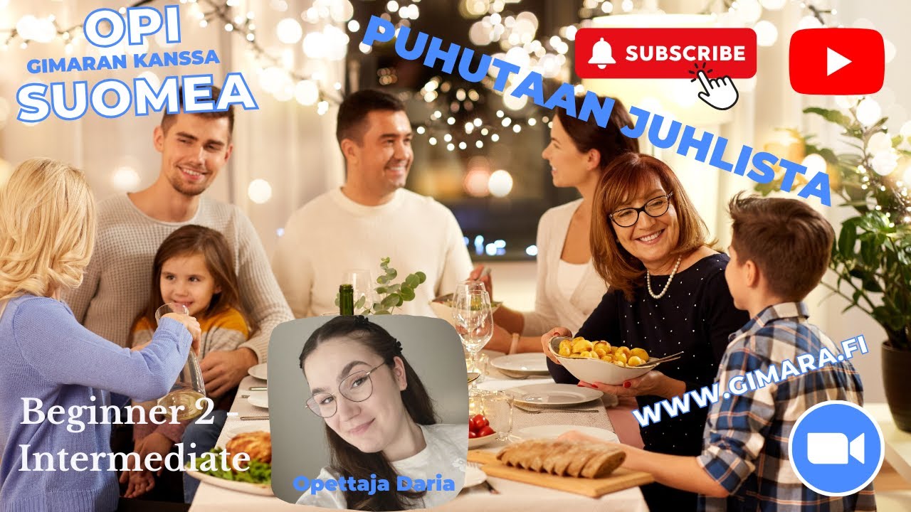 Opi suomea! Puhutaan ihmisen elämän juhlista! (Beginner 2 - Intermediate)