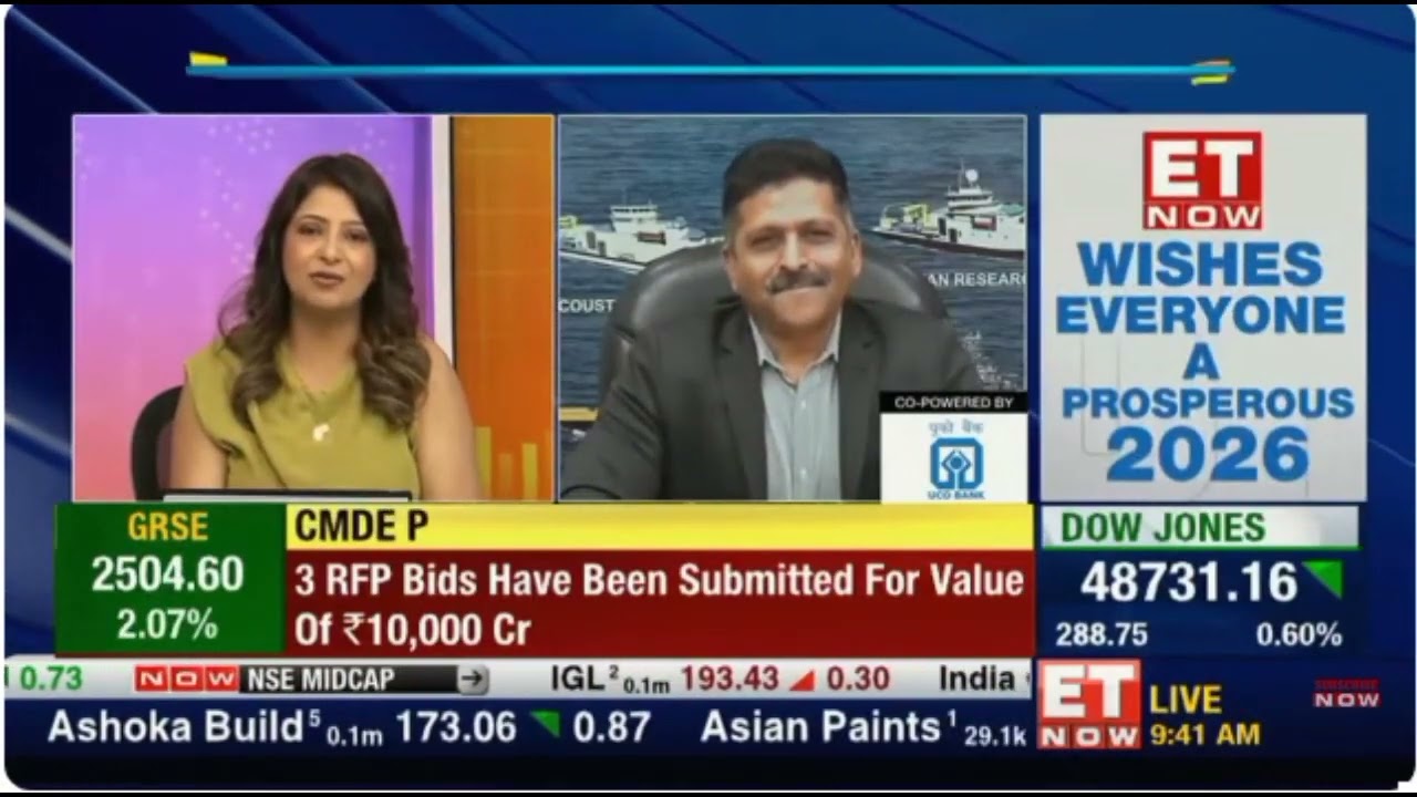 Cmde PR Hari, IN (Retd.), CMD, GRSE in conversation with ET Now on 26 Dec 25