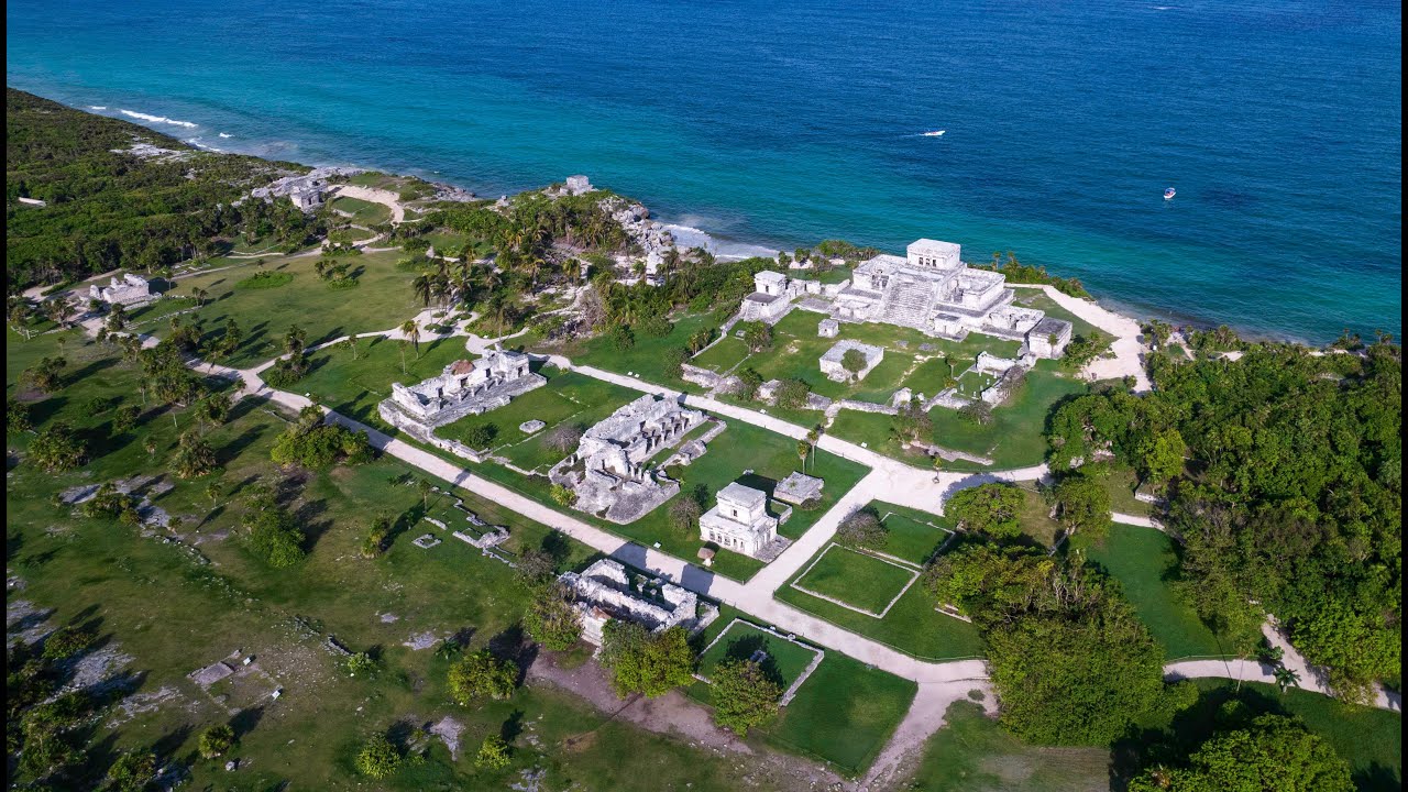 TULUM RUINS BY DRONE